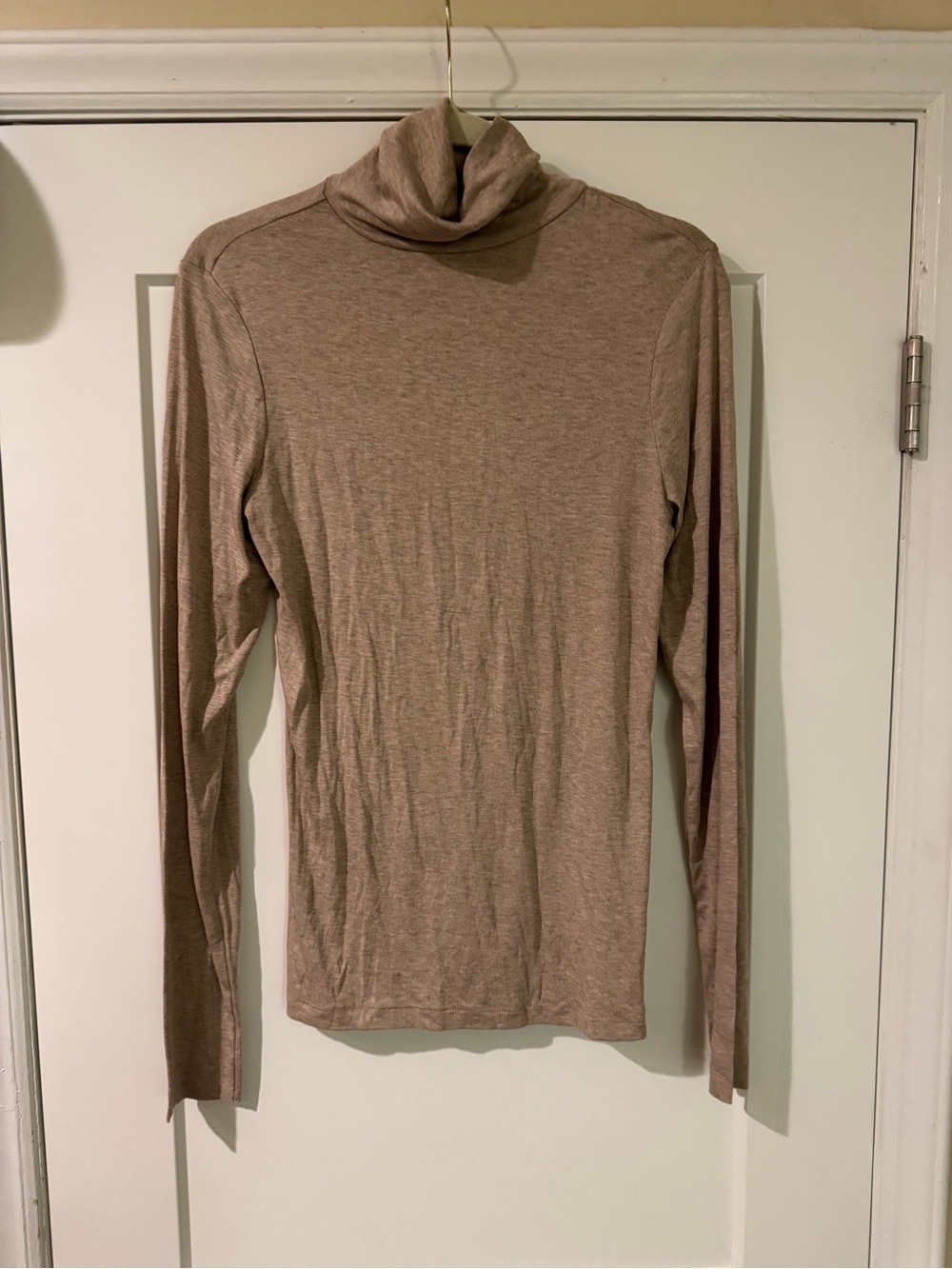 Universal Thread Beige Lightweight Turtleneck Top